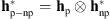 $ {\mathbf{h}}_{\mathrm{p}-\mathrm{np}}^{\mathrm{*}}={\mathbf{h}}_{\mathrm{p}}\otimes {\mathbf{h}}_{\mathrm{n}\mathrm{p}}^{\mathrm{*}}$