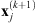 $ {\mathbf{x}}_j^{(k+1)}$