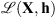 $ \mathcal{L}\left(\mathbf{X},\mathbf{h}\right)$