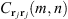 $ {C}_{{\mathbf{r}}_j{\mathbf{r}}_j}(m,n)$
