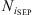 $ {N}_{{i}_{\mathrm{SEP}}}$