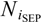 $ {N}_{{i}_{\mathrm{SEP}}}$