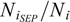 $ {N}_{{i}_{{SEP}}}/{N}_i$