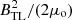 $ {B}_{\mathrm{TL}}^2/(2{\mu }_{\mathrm{o}})$