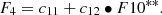 $$ {F}_4={c}_{11}+{c}_{12}\bullet {F10}^{{**}}. $$
