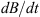 $ {dB}/{dt}$