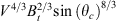 $ {V}^{4/3}{B}_t^{2/3}{\mathrm{sin}\left({\theta }_c\right)}^{8/3}$