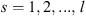 $ s=\mathrm{1,2},...,l$