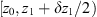 $ [{z}_0,{z}_1+\delta {z}_1/2)$