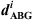 $ {{d}}_{\mathbf{ABG}}^{{i}}$