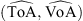 $ (\widehat{\mathrm{T}\mathrm{oA}},\widehat{\mathrm{VoA}})$