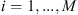 $ i=1,...,M$