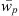 $ \overline{{{w}}_{{p}}}$