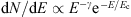 $ \mathrm{d}N/\mathrm{d}E\propto {E}^{-\gamma }{\mathrm{e}}^{-E/{E}_{\mathrm{c}}}$