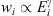 $ {w}_i\propto {E}_i^{\gamma }$