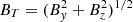 $ {B}_T=({B}_y^2+{B}_z^2{)}^{1/2}$