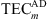 $ {\mathrm{TEC}}_m^{\mathrm{AD}}$