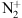 $ {\mathrm{N}}_2^{+}\enspace $