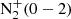 $ {\mathrm{N}}_2^{+}(0-2)$
