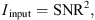 $$ {I}_{\mathrm{input}}={\mathrm{SNR}}^2, $$