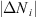 $ \left|\Delta {N}_i\right|$
