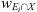 $ {w}_{{E}_i\cap X}$