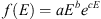 $$ f(E)=a{E}^b{e}^{{cE}} $$