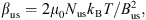 $$ {\beta }_{\mathrm{us}}=2{\mu }_0{N}_{\mathrm{us}}{k}_{\mathrm{B}}T/{B}_{\mathrm{us}}^2, $$