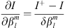 $$ \frac{{\partial I}}{\partial {\beta }_l^m}=\frac{{I}^{+}-I}{\delta {\beta }_l^m} $$