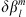 $ \delta {\beta }_l^m$