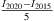 $ \frac{{I}_{2020}-{I}_{2015}}{5}$