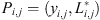 $ {P}_{i,j}=({y}_{i,j},{L}_{i,j}^{\mathrm{*}})$
