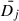 Mathematical equation: $ \bar{D_j} $